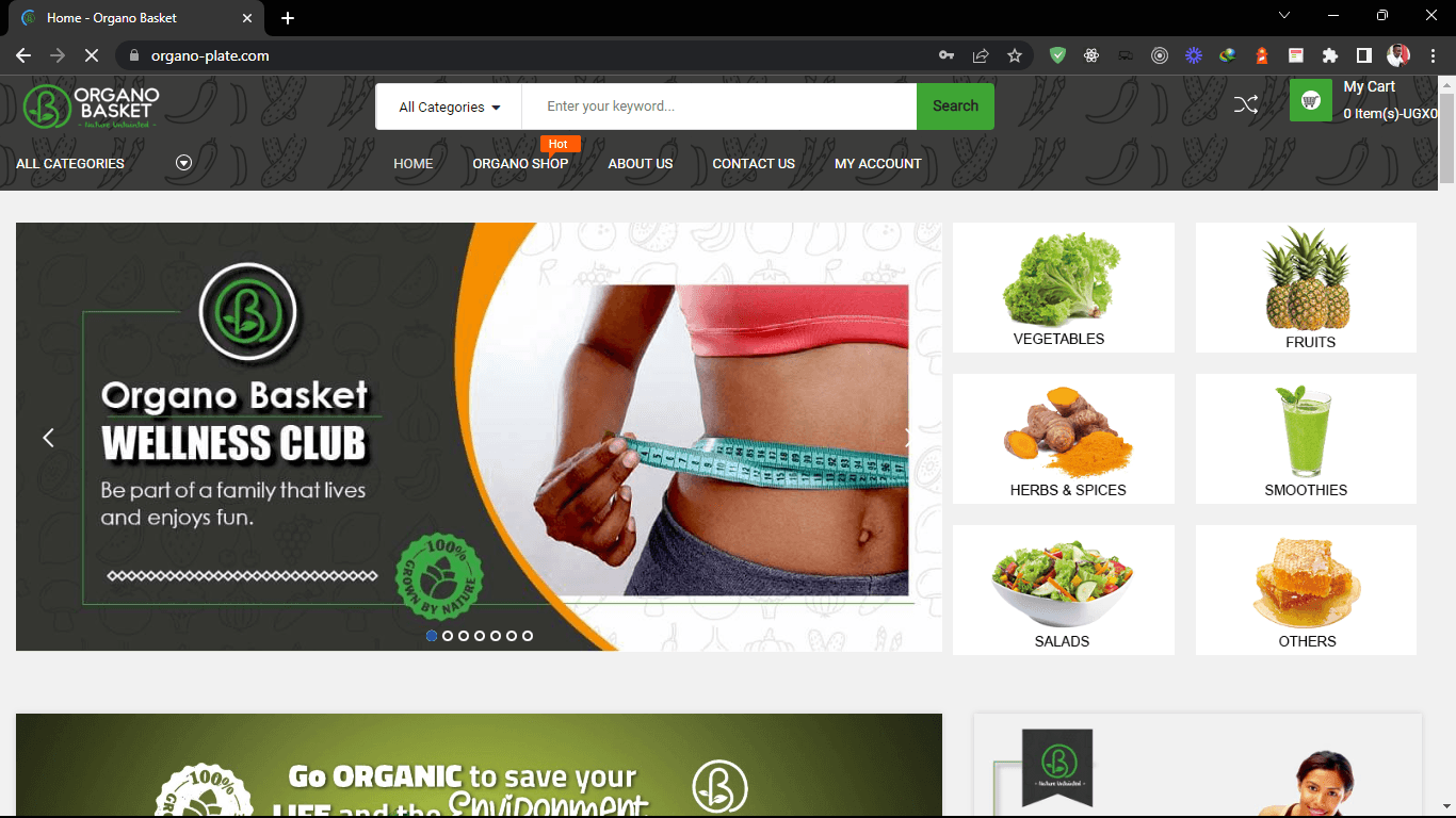 Organo Basket - Organic Products E-Commerce Store