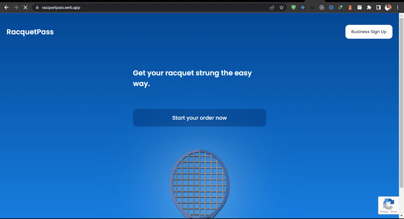 Racquet Pass - Ordering System