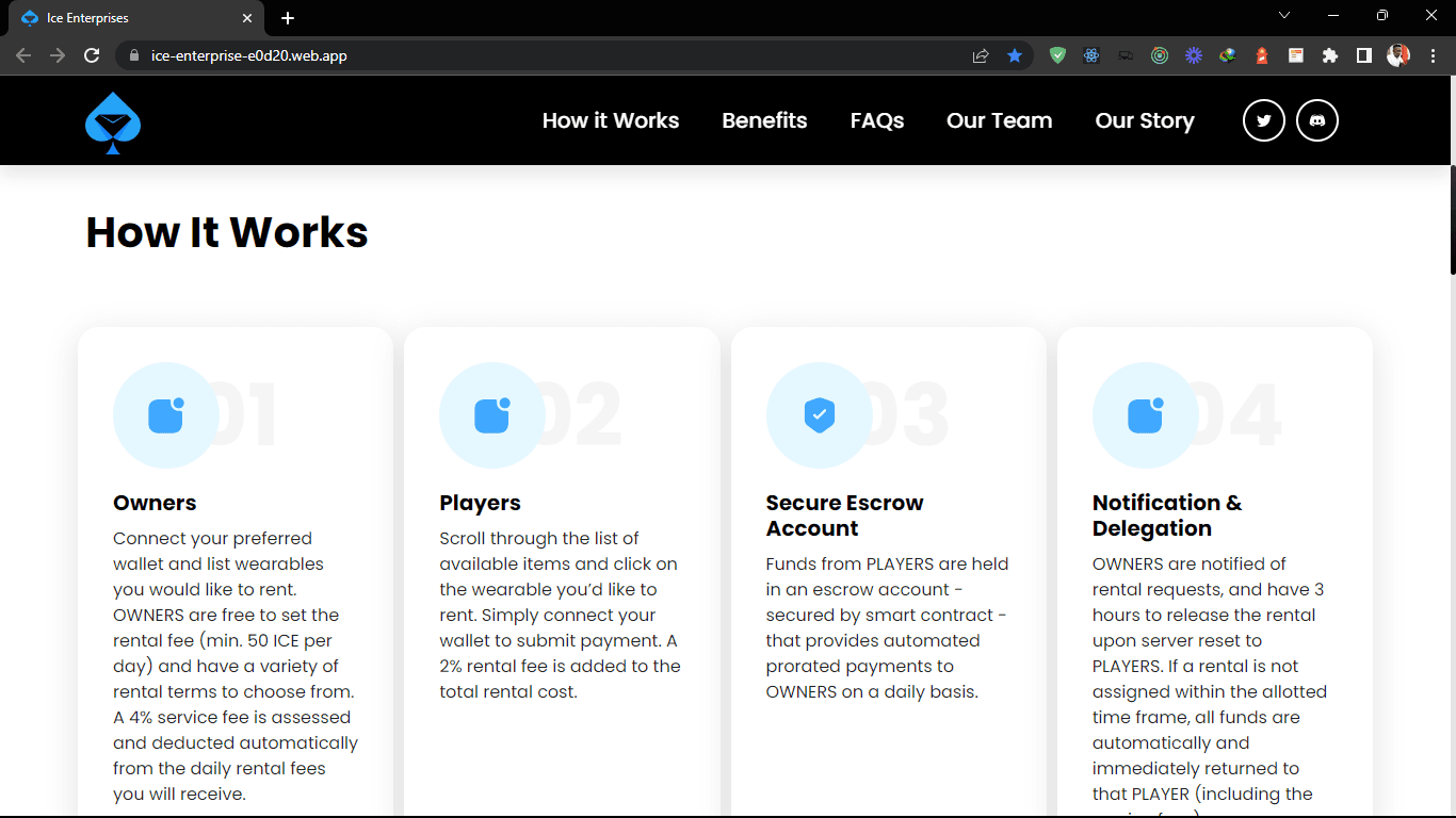 Cryptocurrency Company Landing Page
